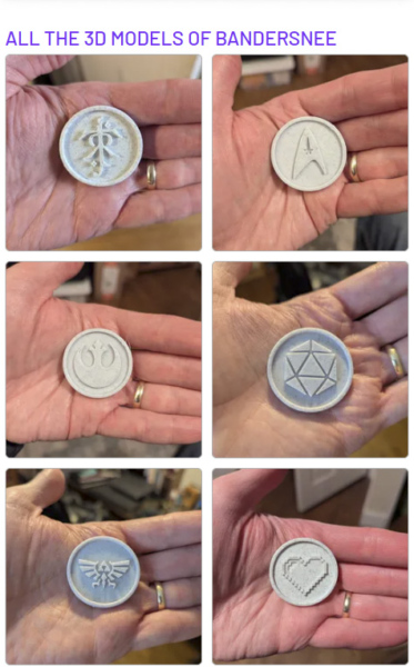 Bandersnee's Cults3d trinkets